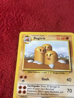 Dugtrio 019/102 Base Set Regular Wotc Pokemon Card Lp - Image 3