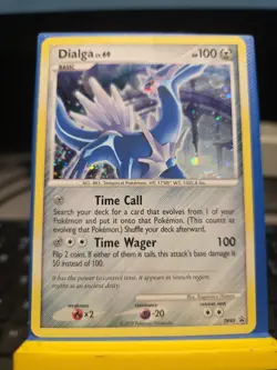 Dialga DP49 Black Star Promo Holo Rare Diamond & Pearl Pokemon Card 2009 LP - Image 4