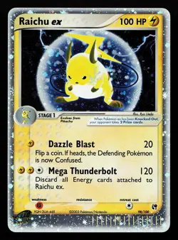 Raichu ex 98/100 Ultra Rare EX Sandstorm Pokemon Card - Image 1