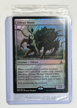 MTG Foil 1X Eldrazi Mimic X1 Prerelease Promo (OGW) Magic - Sealed - Image 1