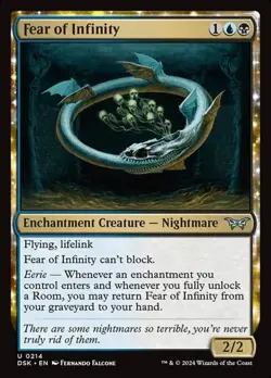 1x Fear of Infinity NM Eng MTG - Duskmourn: House of Horror - Image 1
