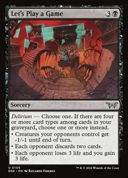 1x Let's Play a Game NM Eng MTG - Duskmourn: House of Horror - Image 1