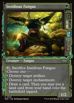 1x Insidious Fungus - Showcase NM Eng MTG - Duskmourn: House of Horror - Image 1