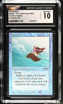 Flying Men, Arabian Nights mtg. CGC 10 Gem Mint! - Image 1