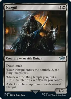 NAZGUL THE LORD OF THE RINGS MAGIC THE GATHERING 0333 - Image 2
