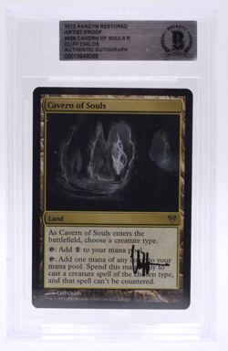 MTG Cavern of Souls Artist Proof BGS Slab Signed Avacyn Restored NM - Image 1
