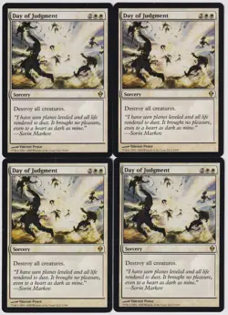 MTG 4X Day of Judgment X4 Zendikar Magic - LP/PL - Image 1