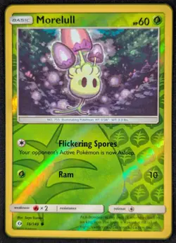Morelull 2017 Sun & Moon Reverse Holo Pokemon Card 16/149 (NM) - Image 1