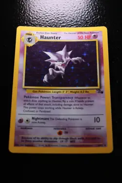 Pokemon TCG Haunter Fossil 6/62 Holo Unlimited Holo Rare NM - Image 1