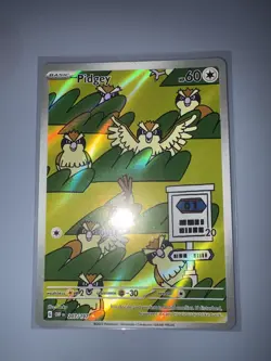 Pokemon TCG Pidgey 207/197 SV03: Obsidian Flames Holo NM 👀 🔥 - Image 1