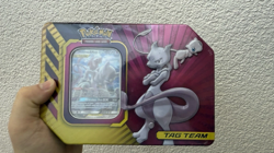 Pokemon Power Partnership Tins: Mewtwo & Mew GX Tin-Box - Sealed - Image 1