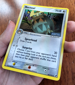 Pokemon TCG Noctowl EX Unseen Forces holo uncommon 43/115 Stamped 2005 NM - Image 4