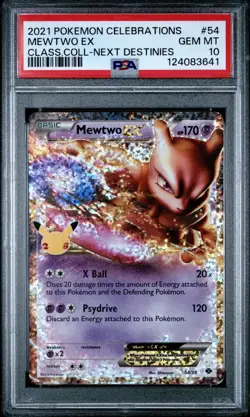 PSA 10 MEWTWO EX 54/99 CELEBRATIONS CLASSIC COLLECTION POKEMON 😍 - Image 1