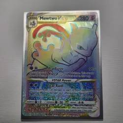Mewtwo VSTAR 79/78 Rainbow Secret Rare Full Art Pokemon NM grade worthy!! - Image 1
