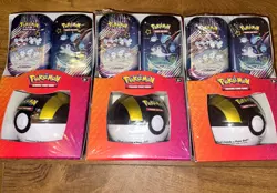 Pokemon Paldean Fates 2x Mini Tins + GREATBALL Tin - Factory Sealed (LOT OF 3*) - Image 1
