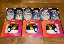 Pokemon Paldean Fates 2x Mini Tins + GREATBALL Tin - Factory Sealed (LOT OF 3*) - Image 2