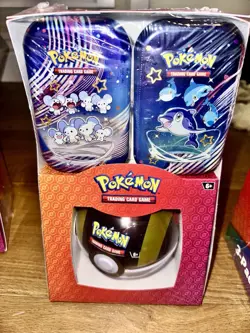 Pokemon Paldean Fates 2x Mini Tins + GREATBALL Tin - Factory Sealed (LOT OF 3*) - Image 4