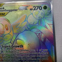Pokemon Tcg - Rowlet & Alolan Exeggutor Gx 237/236 Hyper Rare Unified Minds - Image 3