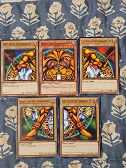 Exodia The Forbidden One Set 5 Pieces - LDK2 Yugioh - Image 1