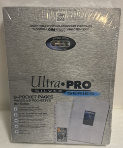 Ultra PRO 9-Pocket Silver Series 100 Pages for Standard Size Cards- Blue (81442) 74427814427 - Image 1