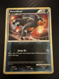 Houndour 54/90 Undaunted Reverse Holo Pokemon Card LP - Image 1