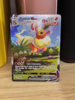 Flareon VMAX SWSH180 SWSH: Sword & Shield Promo Card Full Art Holo. - Image 1