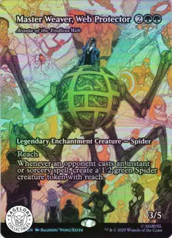 MTG Master Weaver, Web Protector (Borderless) (32) | NM Foil | Spider-Man {MAR} - Image 1