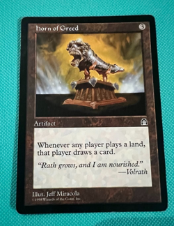 Horn of Greed - Stronghold - MTG - Magic the Gathering - Image 1