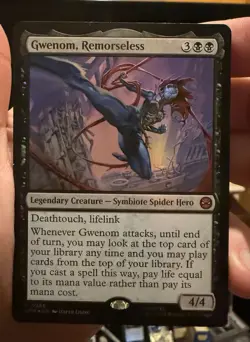 MTG Gwenom Remorseless Bundle Exclusive Promo SPM 286 foil Spider-man NM - Image 1