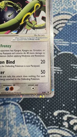 Rayquaza ex 039 Black Star Promo Holo 2006 Pokemon TCG Card - Played Condition - Image 5
