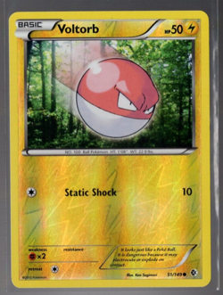 Voltorb 51/149 Reverse Holo Common Boundaries Crossed Pokemon TCG Near Mint - Image 1