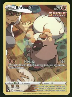 Rockruff TG07/TG30 Ultra Rare Holo NM Pokemon SWSH12: Silver Tempest Trainer Gal - Image 1