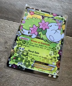 Pokemon TCG Shaymin EX XY148 Generations Holo Black Star Promo Card - Image 2