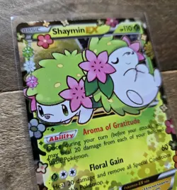 Pokemon TCG Shaymin EX XY148 Generations Holo Black Star Promo Card - Image 3