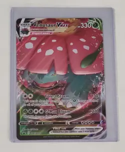 🔥 Pokemon TCG 🔥 Venusaur VMax SWSH102 Jumbo Oversize Promo Card 🚀 Near Mint - Image 1