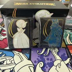 Mega Evolution ETB Sleeves Lucario and Gardevoir Sealed Pokemon TCG - Image 1