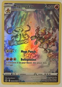 Pokemon TCG Magmortar GG03/GG70 Crown Zenith Galarian Gallery Ultra Rare Holo - Image 1