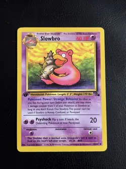 Slowbro - 43/62 - Uncommon - 1st Edition NM-Mint Pokemon G1 - Fossil - 1st Ed - Image 1