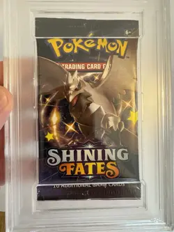2021 Pokemon - Sword & Shield Shining Fates Sealed Pack Corviknight PSA 8 NM-MT! - Image 3