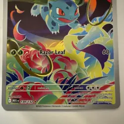 Ivysaur Illustration Rare 134/132 Near Mint Mega Evolution Pokemon TCG English - Image 3