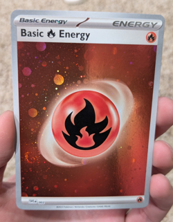 Pokemon 151 HD Cosmos Holo Basic Fire Energy Master Set - Image 1