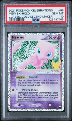 2021 POKEMON CELEBRATIONS CLASSIC COLL #88 MEW EX-HOLO PSA 10 - Image 1