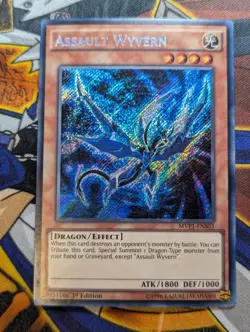 Yu-Gi-Oh!| MVP1-ENS03 - Assault Wyvern - Secret Rare - Mod Played - Image 1
