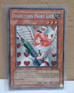 Yugioh Injection Fairy Lily LOD-100 Secret Rare 1st Edition NM - VLP - Image 1