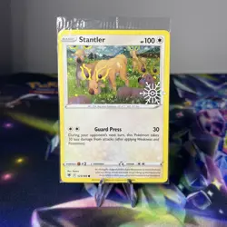 Stantler 125/189 - Astral Radiance - Stamped Holiday Pokemon Card - Sealed - Image 1