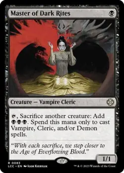 ~ Master of Dark Rites ~ NM ~ Commander: The Lost Caverns of Ixalan ~ MTG ~ - Image 1
