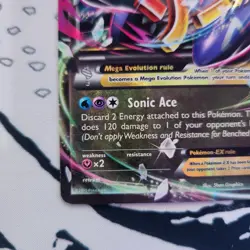 M Mega Latios EX 59/108 LP Roaring Skies Ultra Rare Holo Pokemon Card - Image 3