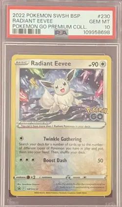 Radiant Eevee SWSH230 SWSH: Sword & Shield Promo Cards Holo - Image 1