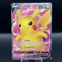 Pokemon Pikachu V Full Art Card 170/185 Near Mint Vivid Voltage NM - Image 1