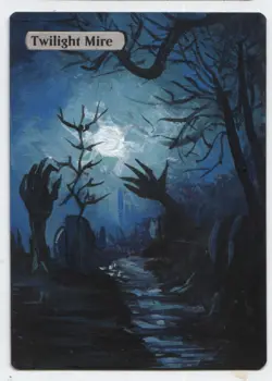 Twilight Mire MTG Altered art MAGIC Hand Painted Card Commander - Image 1